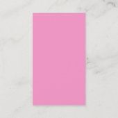 Roze Martini Calling Card Contactkaartje (Achterkant)
