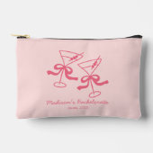 Roze Martini gepersonaliseerde vrijgezellenfeest g Etui (Voorkant)