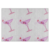 Roze Martini GLAS SNIJPLANKEN (Voorkant)
