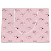 Roze Martini Kerstmis Groot Cadeauzakje (Voorkant)