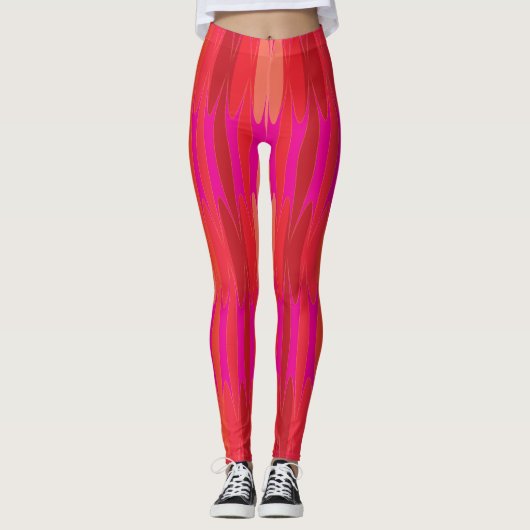 Roze Martini Leggings (Voorkant)