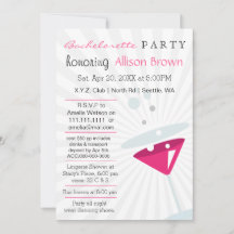 roze Martini Mod Bachelorette Party