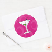 Roze Martini Stickers (Envelop)