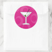 Roze Martini Stickers (Tas)