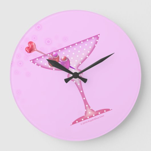 ROZE MARTINI WANDKLok (Voorkant)