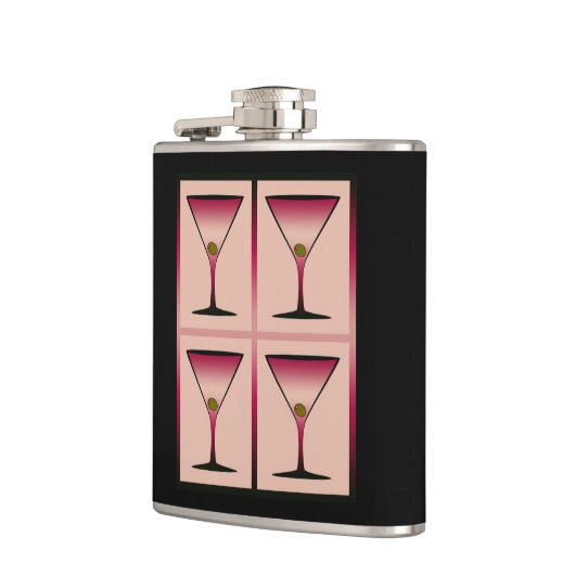 Roze Martinis Heupfles (Links)