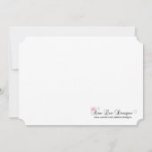 Roze Maskerade Bal Masker Kostuum Halloween Onderd Kaart (Achterkant)