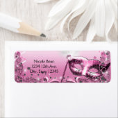 Roze Maskerade Masker Elegant Bal Feest Etiket (Insitu)