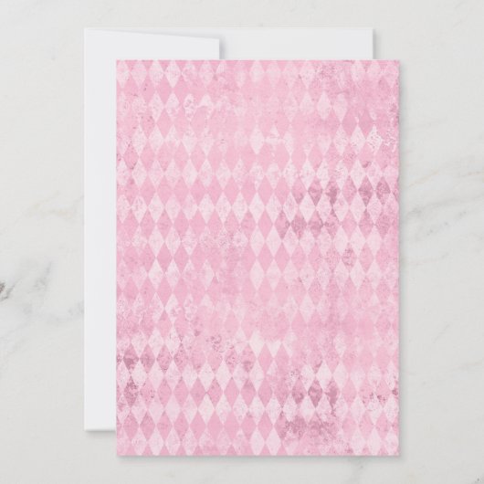  roze Masquerade Quinceañera Kaart (Achterkant)