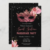 Roze Masquerade Sweet Sixteen