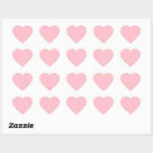 Roze Mat Hart Sticker (Vel)