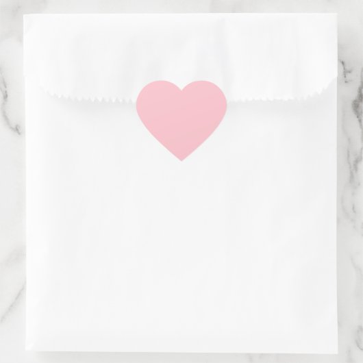 Roze Mat Hart Sticker (Tas)