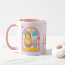 Roze Matroesjka Cute Russische Nestpop