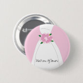 Roze matron van Button (Voorkant /achterkant)