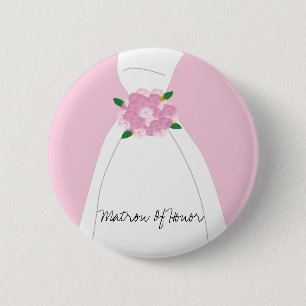 Roze matron van Button