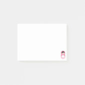 Roze Matryoshka Doll Post-it Notes (Voorkant)