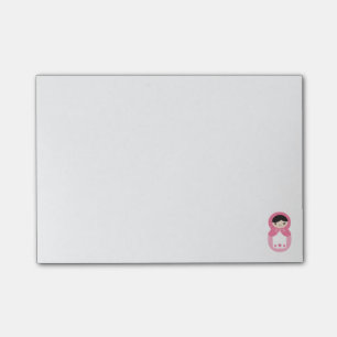 Roze Matryoshka Doll Post-it Notes