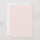 Roze Mauve Boho Pampas Grass Lijst Baby shower Kaart (Achterkant)