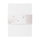 Roze mauve bordeaux groen bruiloft uitnodigingen wikkel (Achterkant Voorbeeld)