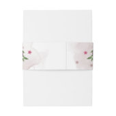 Roze mauve bordeaux groen bruiloft uitnodigingen wikkel (Achterkant Voorbeeld)