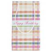 Roze Mauve en Blauw Klein Cadeauzakje (Voorkant)