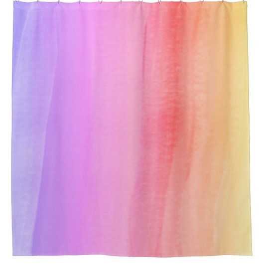 Roze Mauve en geel  Douchegordijn (Voorkant)