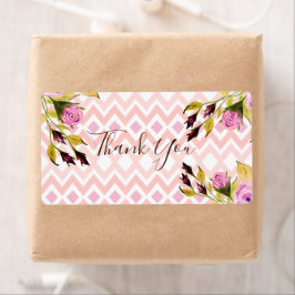 Roze Mauve en Paars Met Groen Etiket