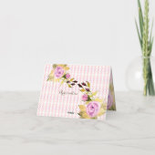 Roze Mauve en Paarse Kaart (Achterkant)