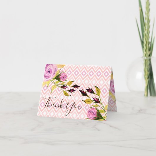 Roze Mauve en Paarse Kaart (Voorkant)