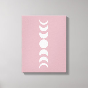 Roze/Mauve Minimalist Maagdijk Wall Art Canvas