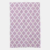Roze Mauve Mist Moroccan Tile Trellis Theedoek (Verticaal)