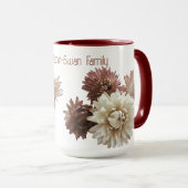 Roze & Mauve Strawflower Mok (Voorkant rechts)