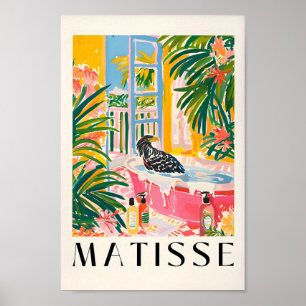Roze Maximalist Poster, Adelaar in bad Poster, b Poster