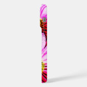 Roze mazen iPhone hoesje (Linkerkant)