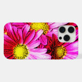 Roze mazen iPhone hoesje (Achterkant horizontaal)