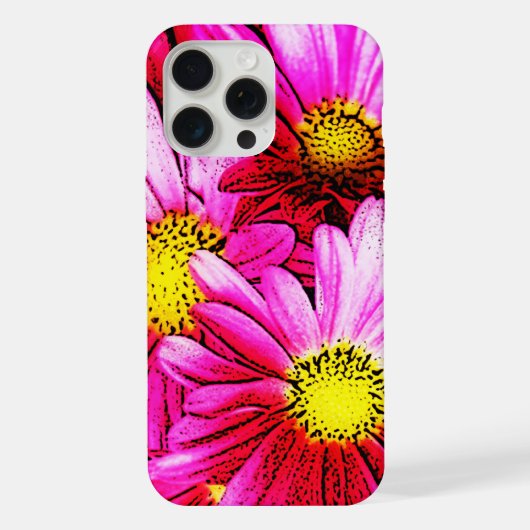 Roze mazen iPhone hoesje (Achterkant)