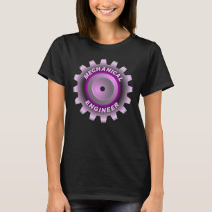 Roze Mechanisch Ingenieurs Tandwiel T-shirt