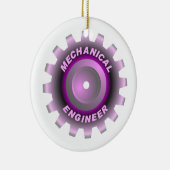 Roze Mechanisch Ingenieurstoestel Keramisch Ornament (Rechts)