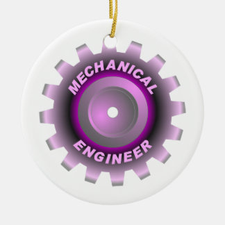 Roze Mechanisch Ingenieurstoestel Keramisch Ornament