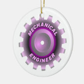 Roze Mechanisch Ingenieurstoestel Keramisch Ornament (Links)