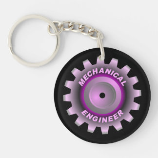 Roze Mechanisch Ingenieurstoestel Sleutelhanger