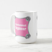 Roze Mechanische Ingenieur Koffiemok (Voorkant links)