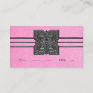 Roze medaillengrens plaatskaartje