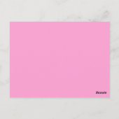 Roze Medallion Border Table Briefkaart (Achterkant)