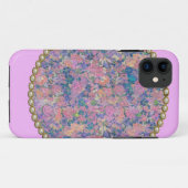 Roze medallion Case-Mate iPhone case (Achterkant (horizontaal))