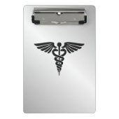 Roze Medical Caduceus Mini Klembord (Voorkant)