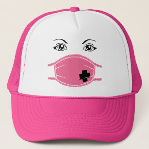 Roze medisch masker Grafisch Trucker Pet