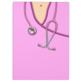 Roze medische krabben klembord (Achterkant)