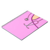 Roze medische krabben notitieboek (Linkerzijde)