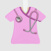 Roze medische krabben ornament (achterkant)